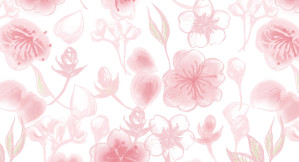 桜のシームレスパターン(Pavish Pattern)