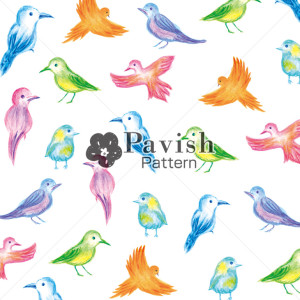 美しい鳥のパターン柄【Pavish Pattern】