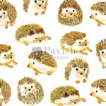 幸せなハリネズミのパターン【Pavish Pattern】