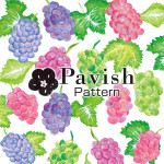 ぶどうのパターン柄【Pavish Pattern】