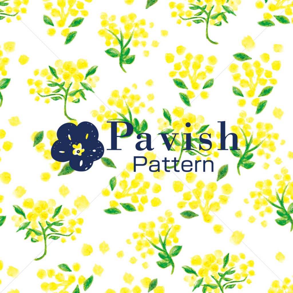 黄色い花のパターン【Pavish Pattern】