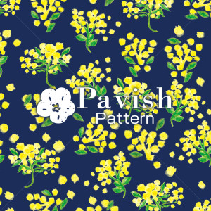 黄色い花のパターン【Pavish Pattern】