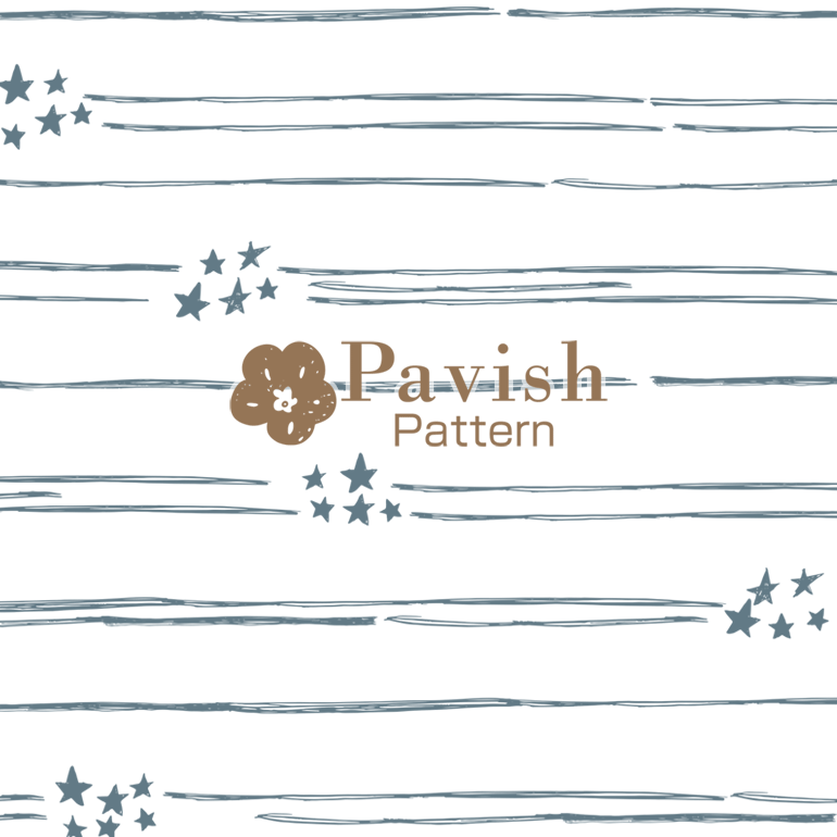 流れ星パターン アイリッシュグレー【Pavish Pattern】