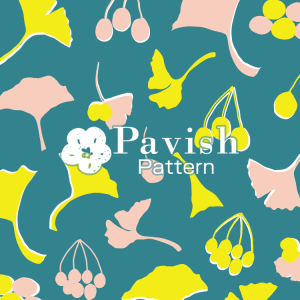 秋の銀杏のパターン【Pavish Pattern】