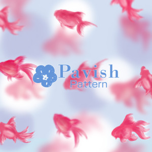金魚のパターン(総柄)【Pavish Pattern】