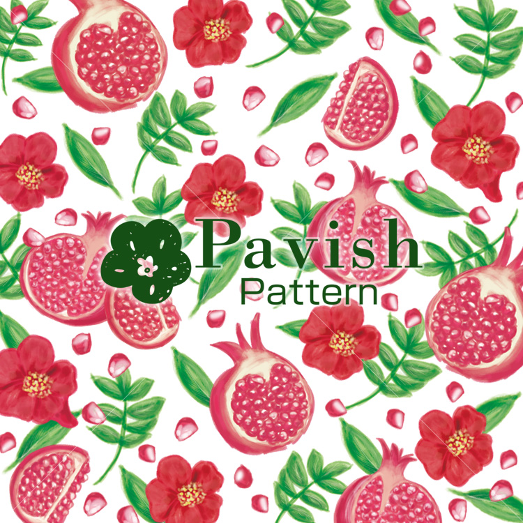 ざくろのパターン【pavish Pattern】