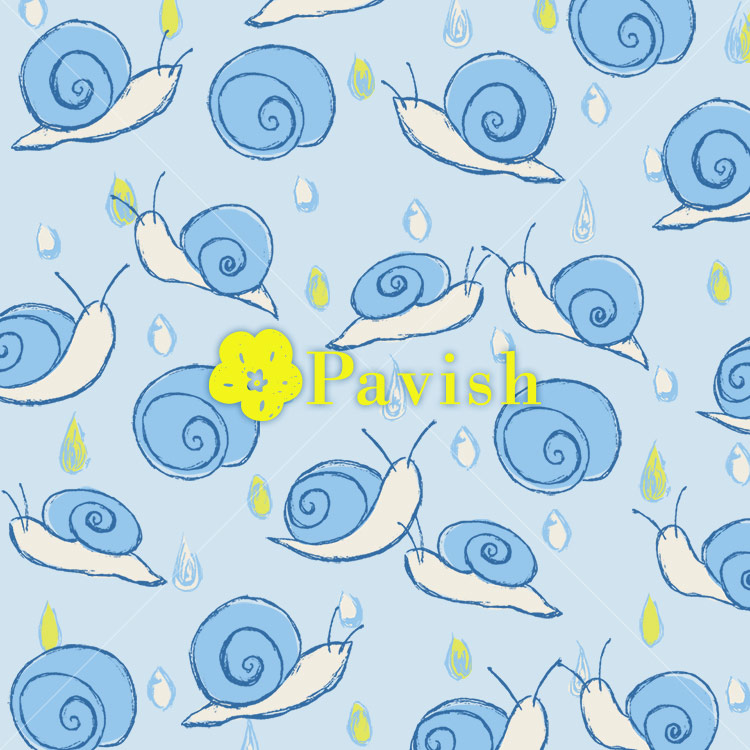 カタツムリとしずくのパターン【Pavish Pattern】